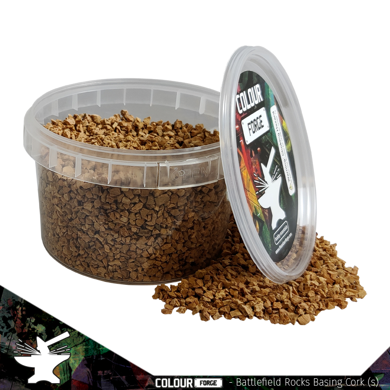 Battlefield Rocks Basing Cork (small) (275ml) - Colour Forge
