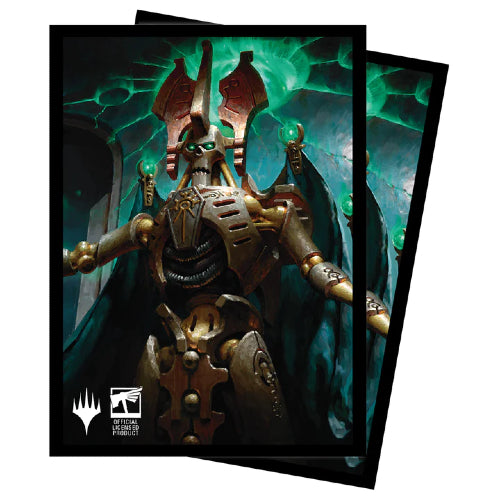 MTG: Warhammer 40k Commander Deck 100ct Sleeves V1 Szarekh, the Silent King Necrons