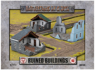 Battlefield In a Box - Ruined Buildings (15mm)