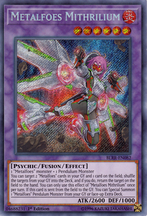 Metalfoes Mithrilium [BLRR-EN082] Secret Rare