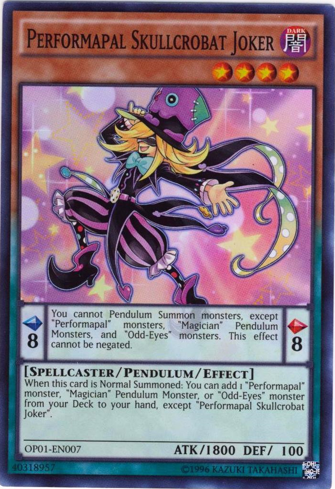 Performapal Skullcrobat Joker [OP01-EN007] Super Rare