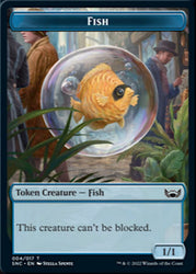 Fish // Dog Double-Sided Token [Streets of New Capenna Tokens]