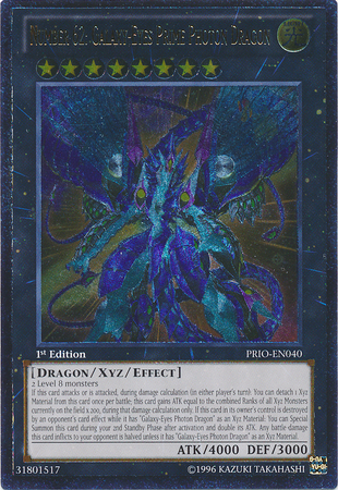 Number 62: Galaxy-Eyes Prime Photon Dragon [PRIO-EN040] Ultimate Rare
