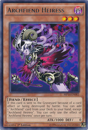 Archfiend Heiress [MP14-EN082] Rare