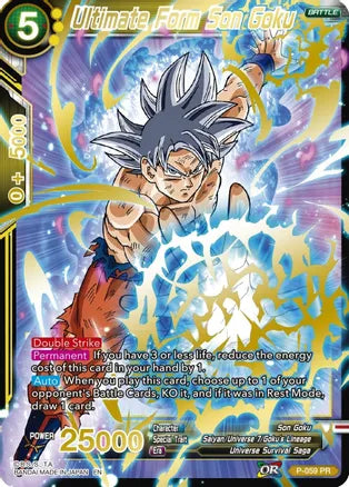 Ultimate Form Son Goku (Gold Stamped) (P-059) [Mythic Booster]