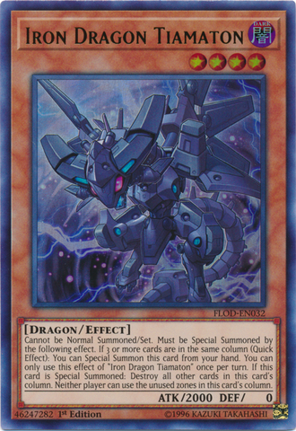 Iron Dragon Tiamaton [FLOD-EN032] Ultra Rare