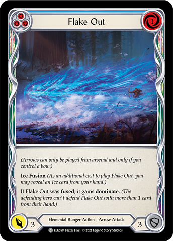 Flake Out (Blue) [ELE058] (Tales of Aria)  1st Edition Normal