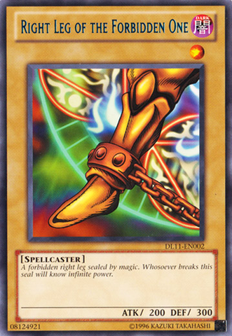 Right Leg of the Forbidden One (Blue) [DL11-EN002] Rare