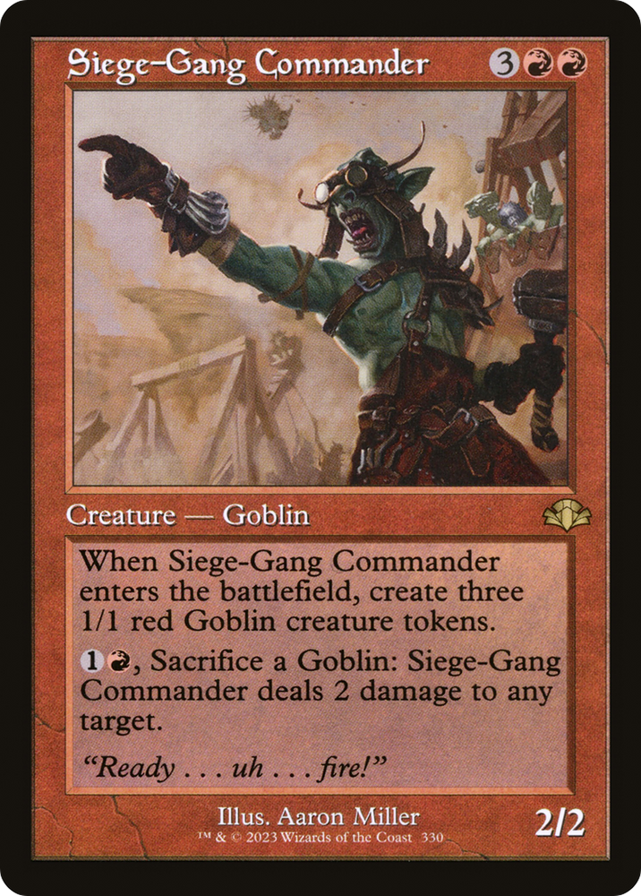 Siege-Gang Commander (Retro) [Dominaria Remastered]