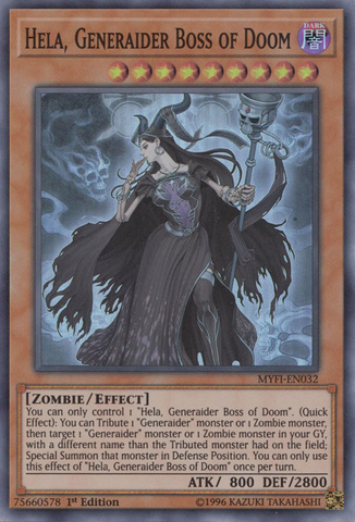 Hela, Generaider Boss of Doom [MYFI-EN032] Super Rare