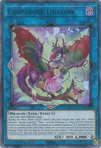 Crossrose Dragon (Green) [LDS2-EN114] Ultra Rare