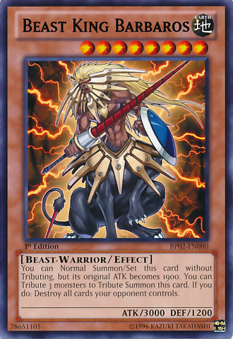 Beast King Barbaros [BP02-EN080] Mosaic Rare