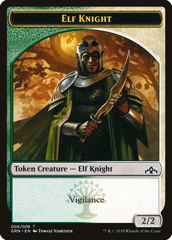 Elf Knight Token [Guilds of Ravnica Tokens]