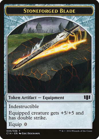 Stoneforged Blade // Germ Double-Sided Token [Commander 2014 Tokens]