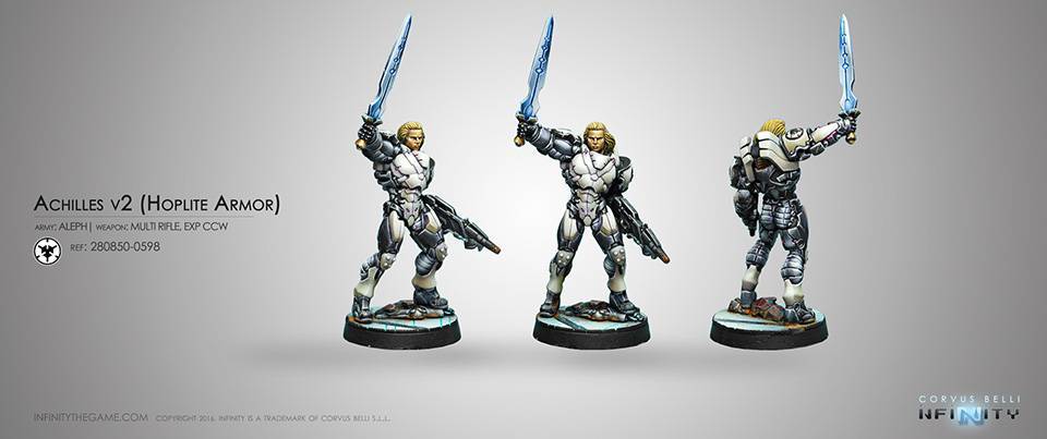 Achilles v2 (Hoplite Armor) (Multi Rifle, CCW) Infinity Corvus Belli