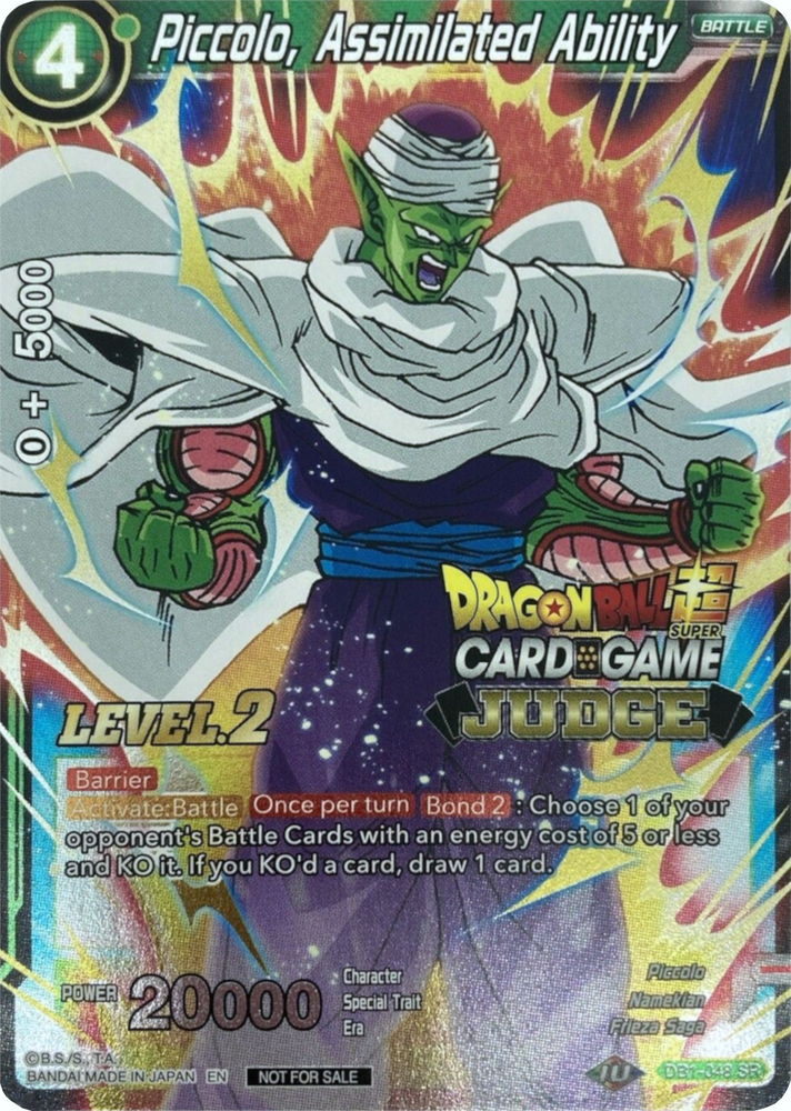 Piccolo, Assimilated Ability (Level 2) (DB1-048) [Judge Promotion Cards]