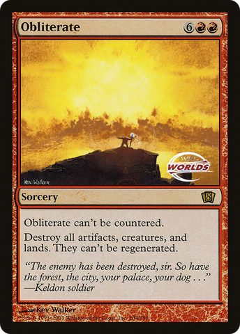 Obliterate (World Championship 2003) [Oversize Cards]