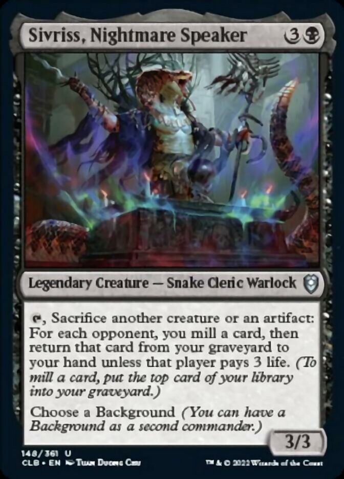 Sivriss, Nightmare Speaker [Commander Legends: Battle for Baldur's Gate]