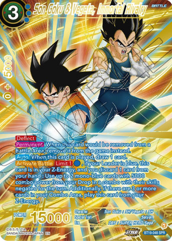 Son Goku & Vegeta, Immortal Rivalry (SPR) (BT19-048) [Fighter's Ambition]