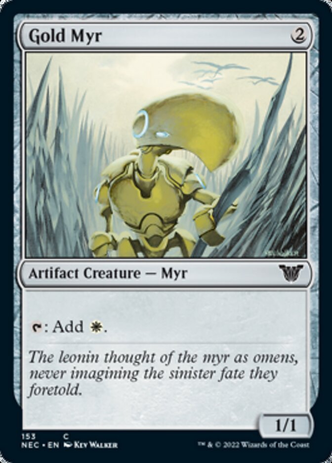 Gold Myr [Kamigawa: Neon Dynasty Commander]