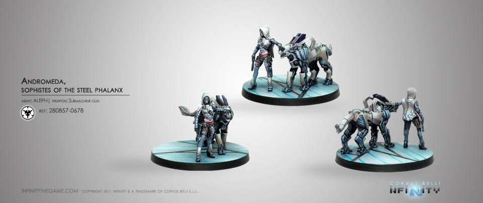 Andromeda, Sophistes of the Steel Phalanx (Submachine gun) Infinity Corvus Belli