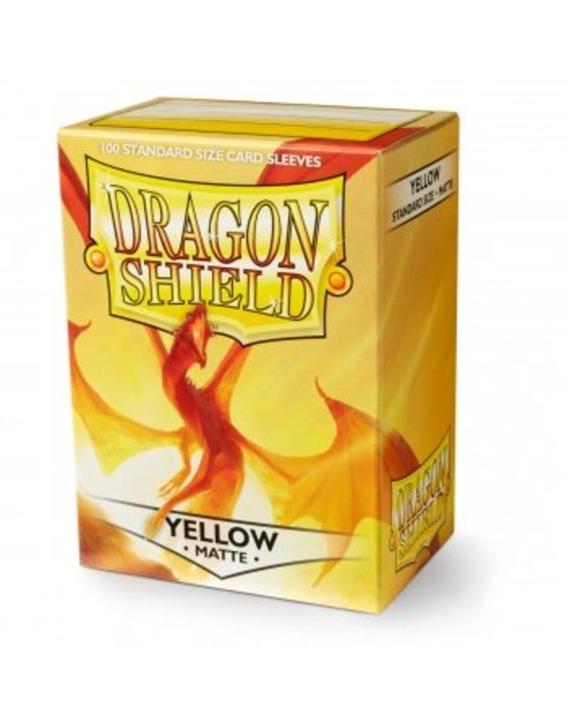 Dragon Shield 100 Standard Matte Sleeves - Yellow