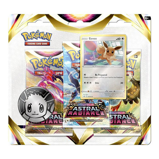 Pokémon TCG: Sword & Shield 10 Astral Radiance 3-Pack Booster Display Eevee
