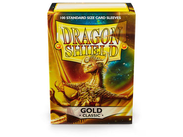 Dragon Shield 100 Standard Classic Sleeves - Gold