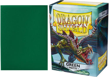 Dragon Shield 100 Standard Matte Sleeves - Green