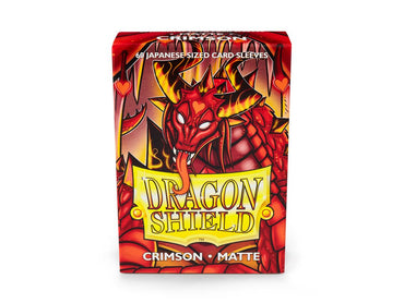 Dragon Shield Japanese Size Matte Sleeves - Crimson (60)