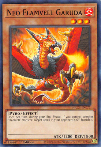 Neo Flamvell Garuda (Duel Terminal) [HAC1-EN072] Parallel Rare