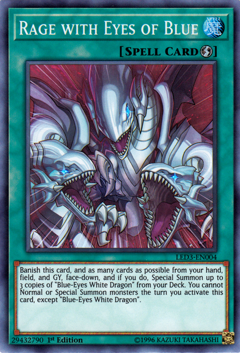 Rage with Eyes of Blue [LED3-EN004] Super Rare