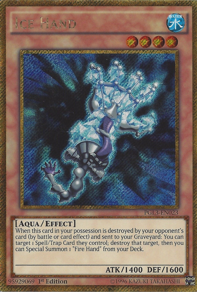 Ice Hand [PGL3-EN023] Gold Secret Rare