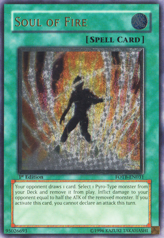 Soul of Fire [FOTB-EN031] Ultimate Rare