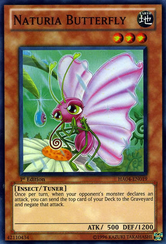 Naturia Butterfly [HA04-EN019] Super Rare