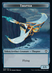 Copy // Thopter (006) Double-Sided Token [The Brothers' War Commander Tokens]