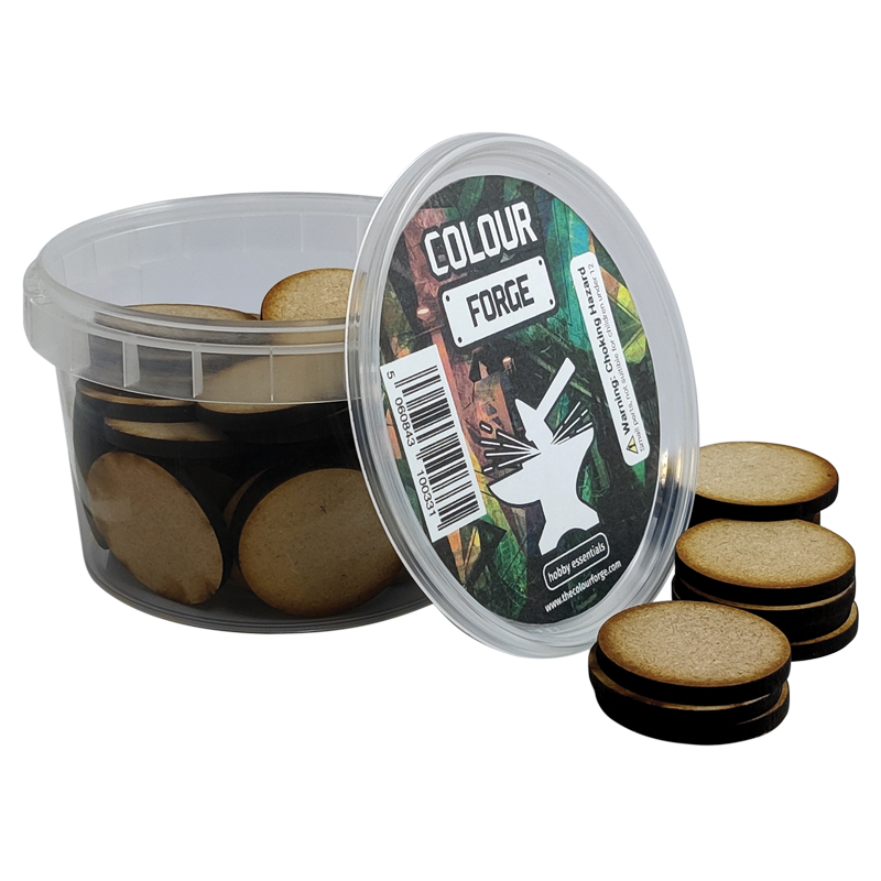 MDF Bases - 32mm Round (60) - Colour Forge
