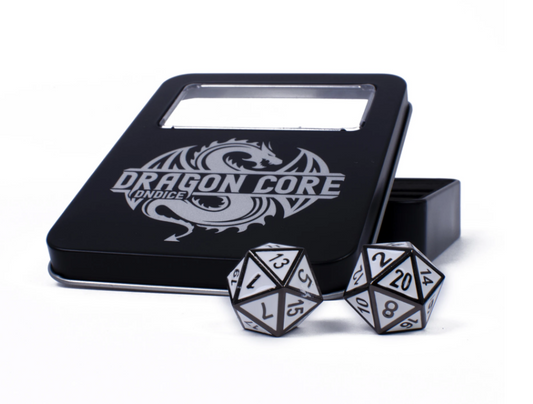 Bone White Dragon DnDice Set