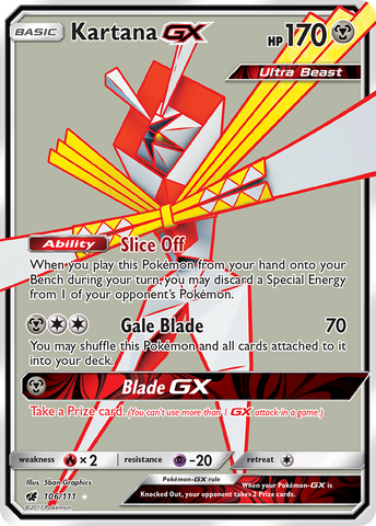 Kartana GX (106/111) [Sun & Moon: Crimson Invasion]