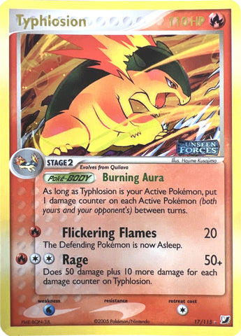 Typhlosion (17/115) (Stamped) [EX: Unseen Forces]