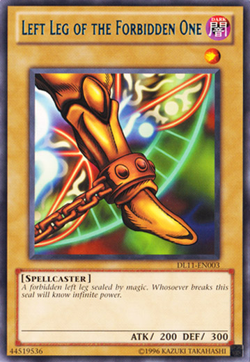 Left Leg of the Forbidden One (Blue) [DL11-EN003] Rare