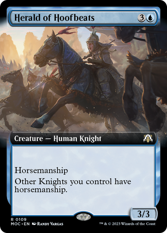 Herald of Hoofbeats (Extended Art) [March of the Machine Commander]