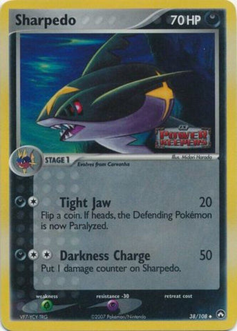 Sharpedo (38/108) (Stamped) [EX: Power Keepers]