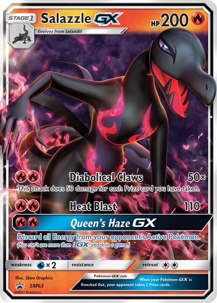 Salazzle GX (SM63) [Sun & Moon: Black Star Promos]