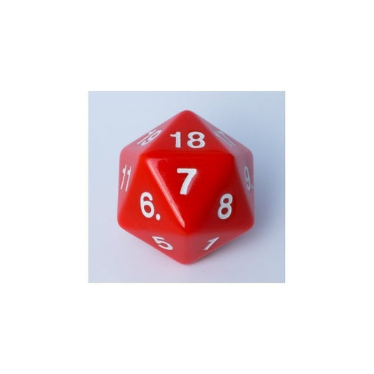 D20 Countdown Die RED 55mm