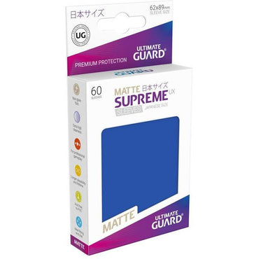 Ultimate Guard Sleeves Japanese Size Supreme Matte Blue (60)