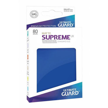 Ultimate Guard Supreme UX Sleeves Standard Size Matte Blue (80)