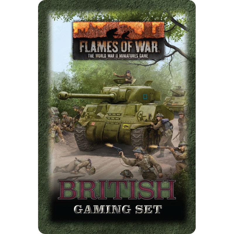Flames of War - British Gaming Set (x20 Tokens, x2 Objectives, x16 Dice)