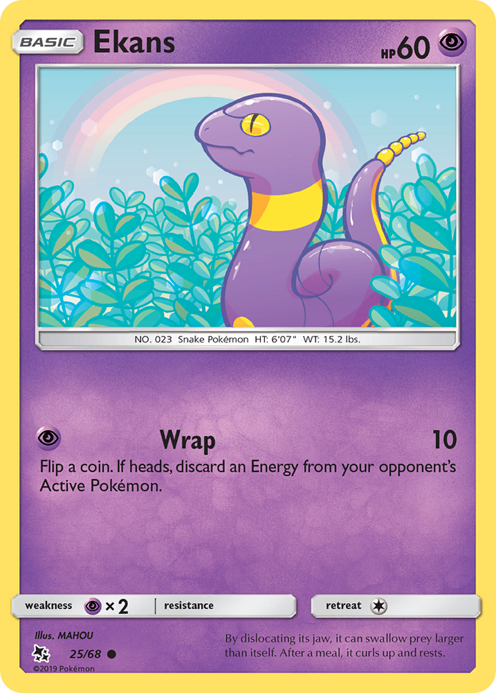 Ekans (25/68) [Sun & Moon: Hidden Fates]