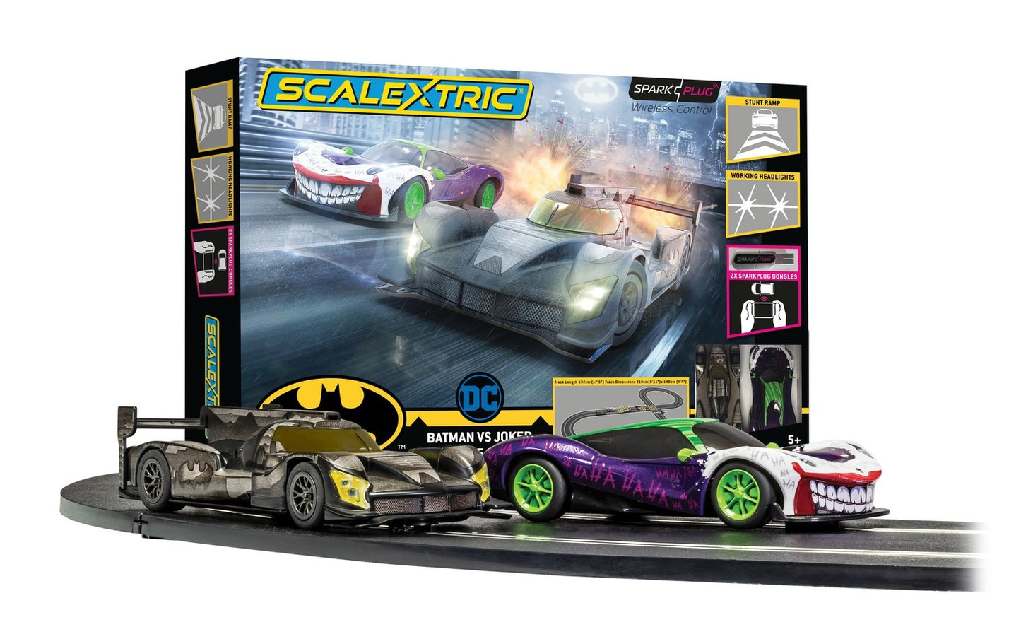 SCALEXTRIC SPARK PLUG - BATMAN VS JOKER SET